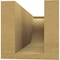 Ekena Millwork 4in. W x 4in. H x 12in. L Del Monte Woodgrain TimberThane Rafter Tail, Primed Tan RFTUR04X04X12DELRCPR - alternate 2